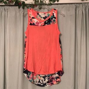 Coral Floral Tank